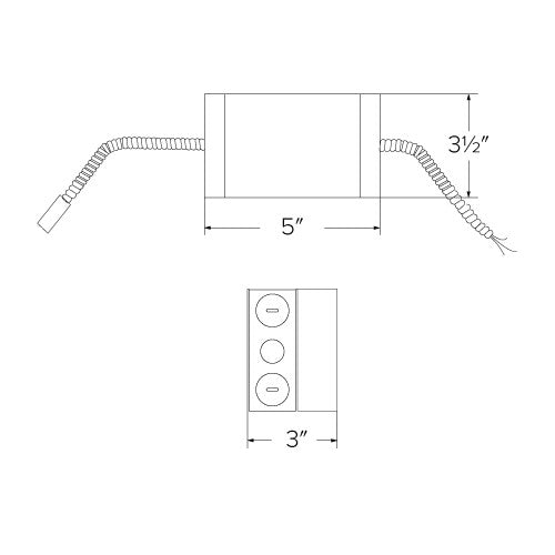 ELCO Lighting E9LTU40D 9 Inch LED Retrofit Kit with Driver 4000 lm 120/277V Triac/ELV/0-10V