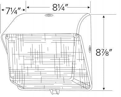 ELCO Lighting EWP30S40 LED Small Wall Packs 30W 4000K 3800 lm 120/277V Finish | BuyRite Electric