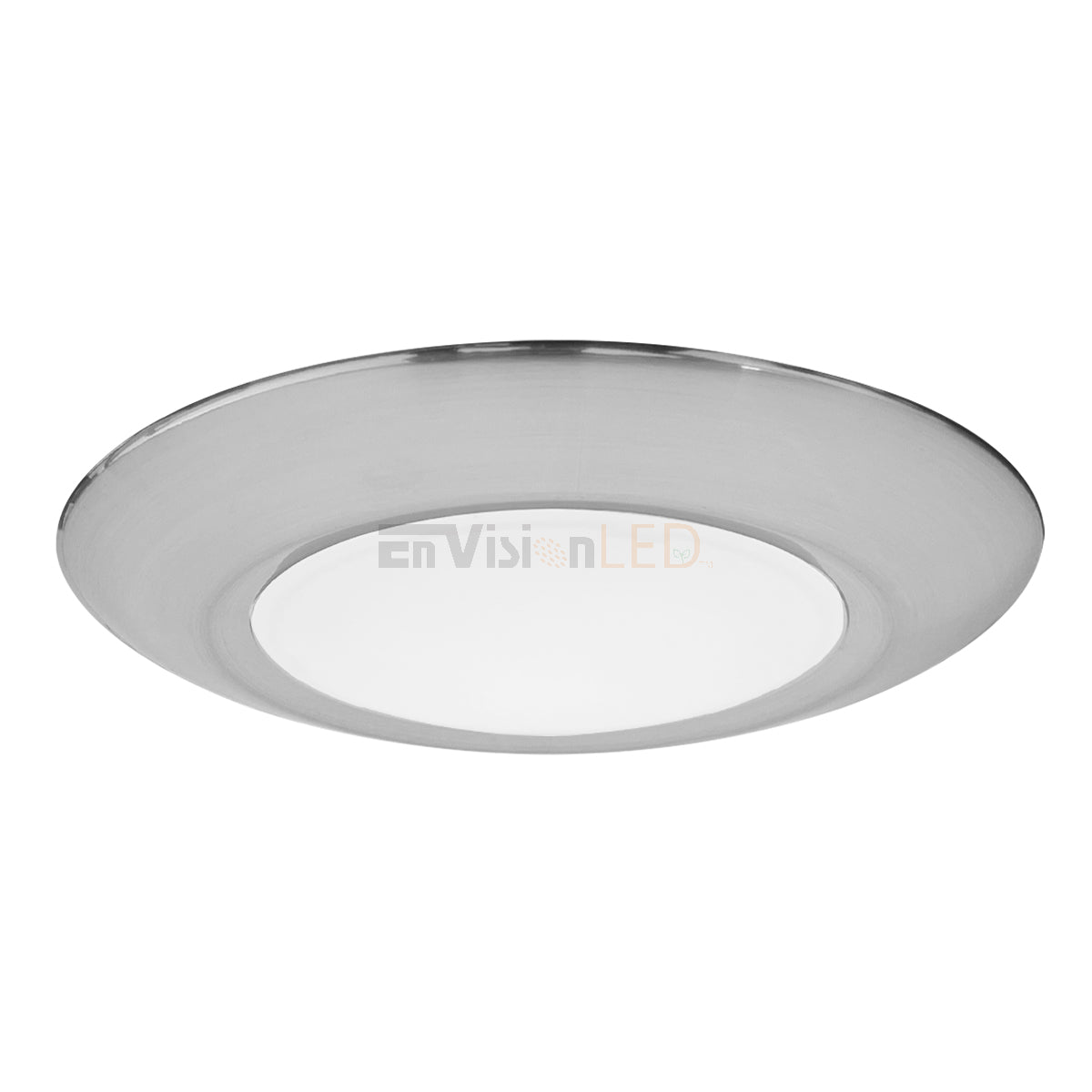 EnvisionLED LED-CDSK-6-15W-TRI-BN LED 6 Inch Cusp Disk CCT Selectable 15W Brushed Nickel Finish