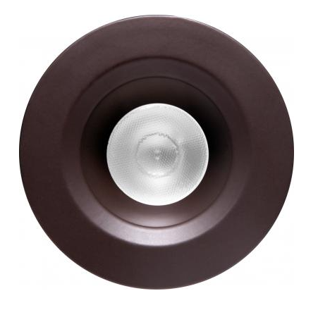 Elco Lighting E1L02NF35BZ 1" Round Recessed Oak™ Downlight, Beam Angle 28°, Color Temperature 3500K, All Bronze