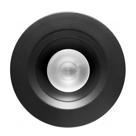 Elco Lighting E1L02NFSDBB 1'' Oak™ Round Recessed Downlight, 28° Beam Angle, Color Temperature SunsetK, All Black