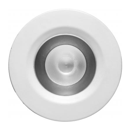 Elco Lighting E1L02NFSDH 1'' Oak™ Round Recessed Downlight, 28° Beam Angle, Color Temperature SunsetK, Haze with White Trim