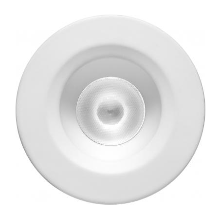 Elco Lighting E1L02NFSDW 1'' Oak™ Round Recessed Downlight, 28° Beam Angle, Color Temperature SunsetK, All White