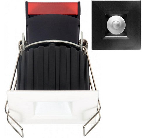 ELCO Lighting E1L12FXXBB Oak System Modern Black LED 1" Square Recessed Downlight - BuyRite Electric