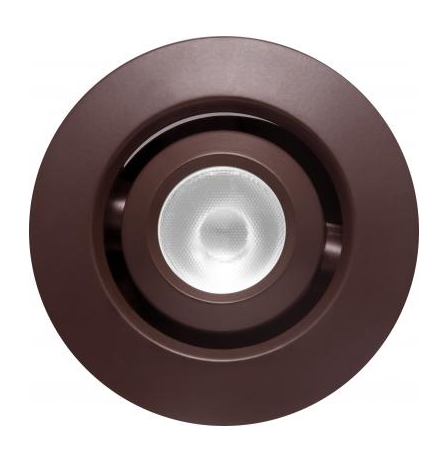 Elco Lighting E1L32F40BZ 1" Round Recessed Adjustable Oak™ Gimbal, Beam Angle 38°, Color Temperature 4000K, All Bronze