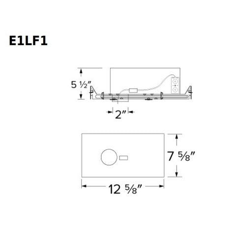 ELCO Lighting E1LF1ICAJ Oak Frames Inch Cutout IC Airtight- BuyRite Electric