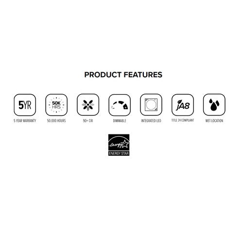 ELCO Lighting E214C1835W 11W 2" Round LED High-Lumen Adjustable Light Engine 3500K, 1100lm