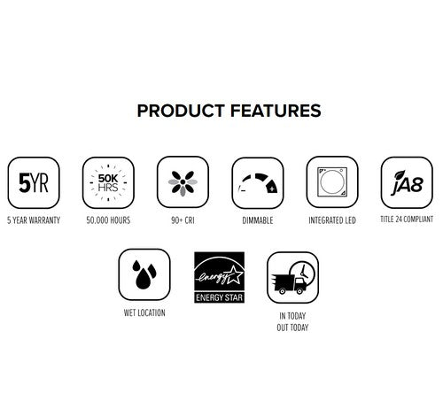 ELCO Lighting E218C0627W 9W 2" Round Adjustable LED Light Engines 2700K, 650lm