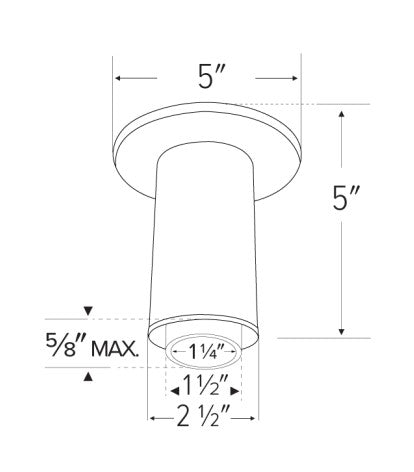 Elco Lighting E25FW-07SD-FC 2″ Sylo™ Surface Mount with Koto™ Focus Module, 720 lm, Color Temperature SunsetK, 18º - 50º Adjustable Beam Angle, All White