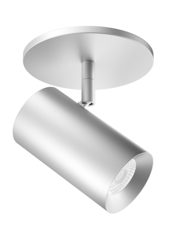 Elco Lighting E25MS-08CT5 2" Koto Sylo™, Monopoint Style, All Silver, 825 lm, Color Temperature 2700K - 5000K, 38º lens Beam Angle