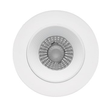 ELCO Lighting E2L14F40W 2 Inches Round Baffle Teak LED Light Engine, 4000K Color Temperature, 38° Beam Angle All White Finish