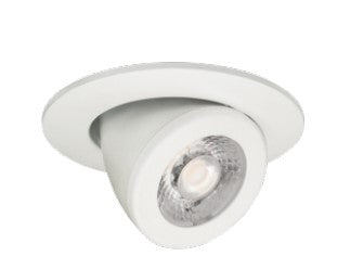 ELCO Lighting E2L97F40W 2 Inches Round Pull-Down Teak LED Light Engine, 4000K Color Temperature, 38° Beam Angle All White Finish