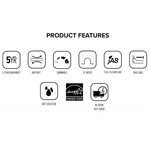 ELCO Lighting E2LC106ICA 9W 2" IC Airtight New Construction Housing