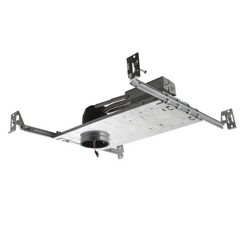 ELCO Lighting E2LCU86ICA aluminum housing for LED recessed lighting with adjustable frame and pre-installed hanger bars.
