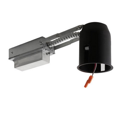 ELCO Lighting E2LRC106 9W 2" black aluminum remodel housing with flexi-joint and attached junction box.