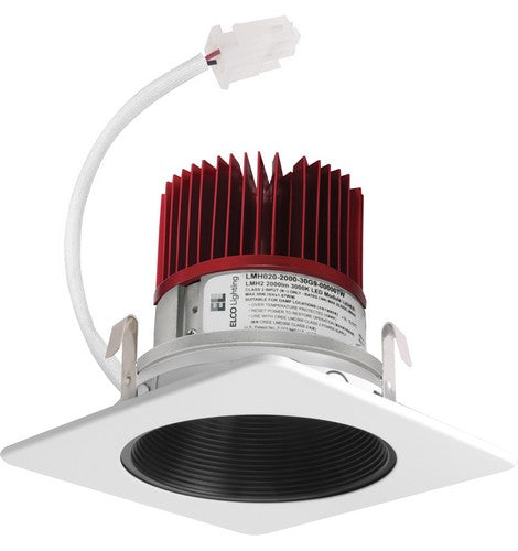 ELCO Lighting E424C 4 Inch LED Light Engine with Square Baffle Trim- BuyRite Electric