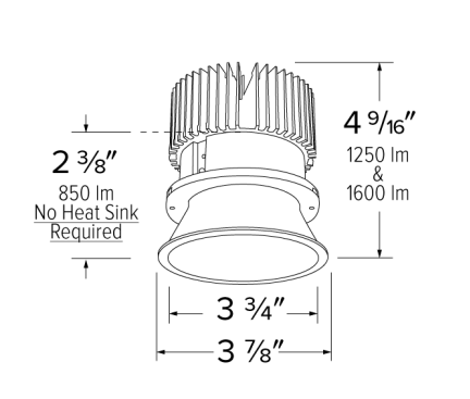 Elco Lighting E430C1227BZ2 4 Inches LED Light Engine with Trimless Reflector, Color Temperature 2700K, All Bronze Finish (Gen 2)