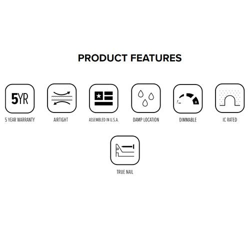 ELCO Lighting E4LK78ICA 4 Inch Koto™ Architectural Maximum Adjustability High Lumen Housing 1500lm, Dimming Triac/ELV, Voltage 120V