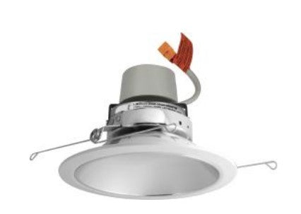 ELCO Lighting E610R1235C 6 Inches LED Module & Driver with Reflector Trim Watt 15.7W, Color Temperature 3500K , Lumens 1250lm Chrome with White Ring Finish
