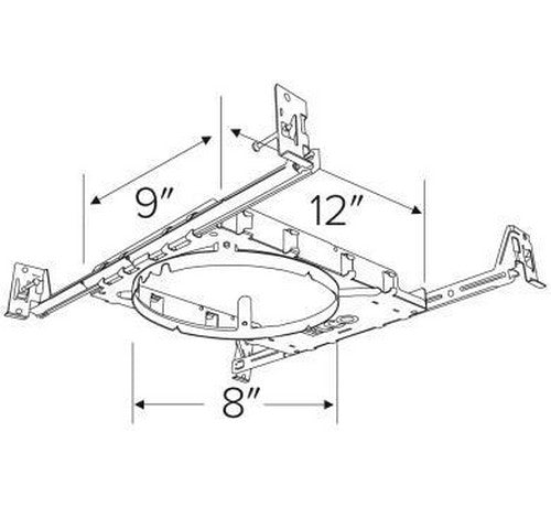 ELCO Lighting E8LF1 8" Round New Construction Frames with Hanger Bars