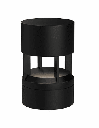 Kuzco Lighting EB40910-BK Novato 9.88" LED Bollard Exterior Pathway Lighting, Black Finish