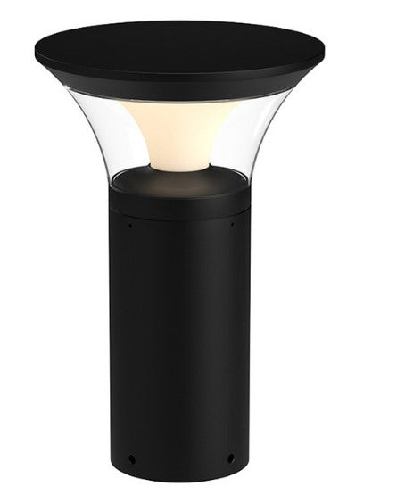Kuzco Lighting EB48919-BK 19 Inch Tall Kingsbury Bollard led landscape Outdoor Light, Black Finish