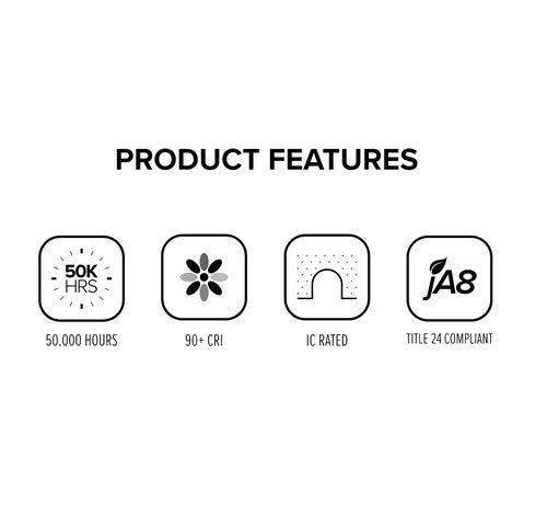 ELCO Lighting ECF41530W 9W 4 Inch LED CFL Retrofit Insert White Finish 3000K 700 Lumens