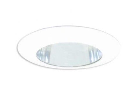 ELCO Lighting EL119W 6 Inches Shower Trim with Clear Lens and Reflector White Finish