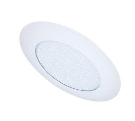 ELCO Lighting EL12SH 6 Inches Sloped Shower Trim with Albalite Lens White Lexan Finish