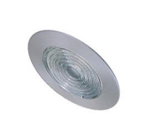 ELCO Lighting EL13N 6 Inches Sloped Shower Trim with Fresnel Lens Nickel Finish