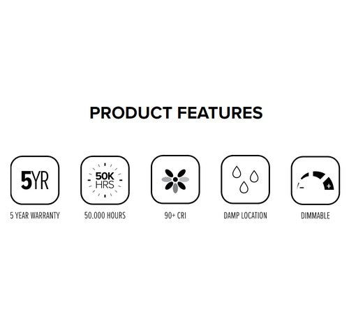 ELCO Lighting EL14040W 10W 4 Inch LED Bi-Pin Retrofit Insert Baffle Trims White Finish 4000K