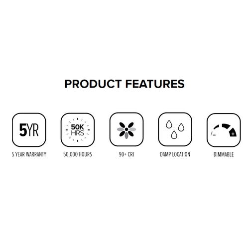 ELCO Lighting EL14140W 10W 4 Inch LED Bi-Pin Retrofit Insert Reflector Trims White Finish 4000K