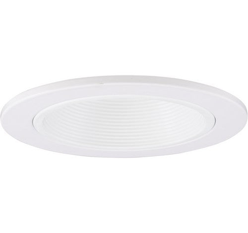 ELCO Lighting EL1493DW 4" Adjustable Phenolic Step Baffle with Diecast Trim Ring White