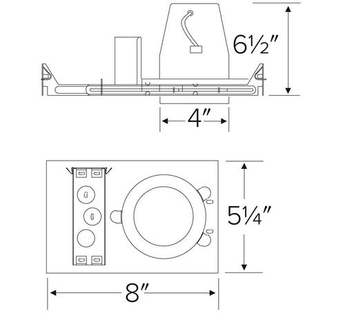 ELCO Lighting EL1499-75A 75W 4" Low Voltage Airtight Universal Housing