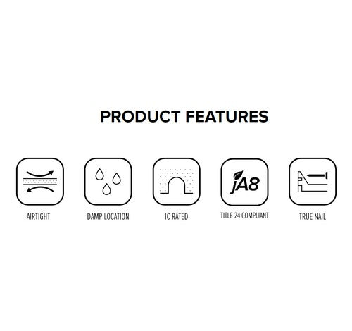 ELCO Lighting EL1499ICAS 50W 4" Low Voltage Shallow IC Housing Magnetic