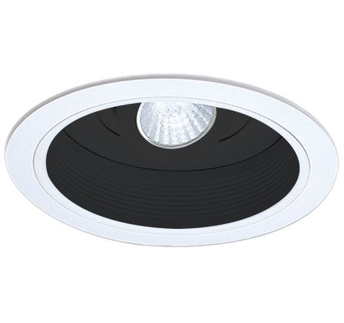ELCO Lighting EL1588B 6" Adjustable Spot Trim Black with White Ring