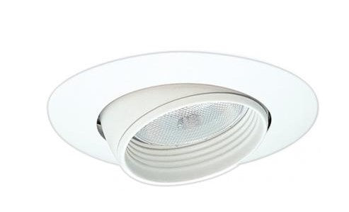 ELCO Lighting EL17W 6 Inch Eyeball with Baffle Trim All White Finish