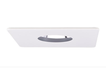 ELCO Lighting EL2319C 3 Inches Square Pinhole Trim Chrome Reflector/White Ring Finish