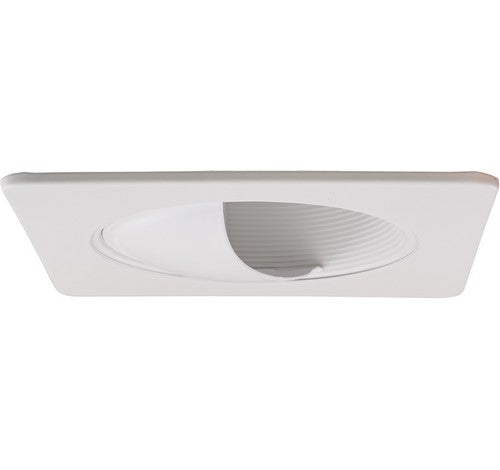 ELCO Lighting EL2395W 3" Die-Cast Square Wall Wash Baffle Trim All White