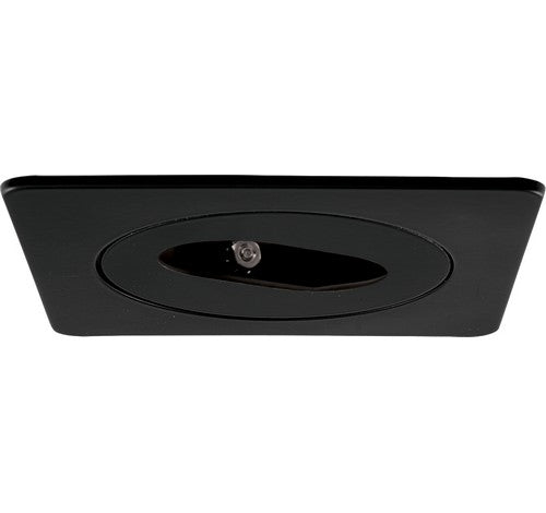 ELCO Lighting EL2420B 4" Square Adjustable Slot Rotatable Aperture Trim Black