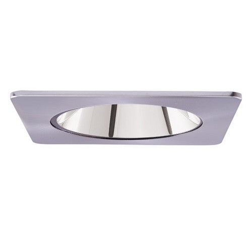 ELCO Lighting EL2421CN 4" Square Specular Reflector Trim Chrome with Nickel Ring