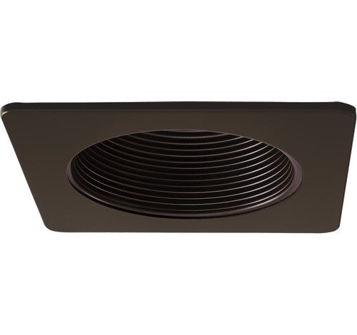 ELCO Lighting EL2424BZ 4" Square Adjustable Wall Wash Baffle Trim All Bronze