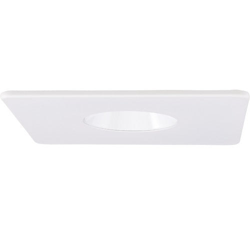 ELCO Lighting EL2429W 4" Square Adjustable Pinhole with Reflector Trim All White