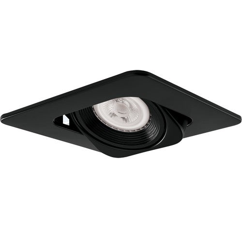 ELCO Lighting EL2440B 4" Square Adjustable Gimbal with Baffle Trim Black