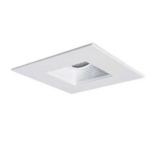 ELCO Lighting EL2483W 4" Steel Construction Square Adjustable Baffle Trim White