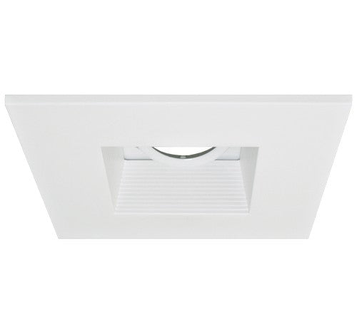 ELCO Lighting EL2484W 4" Die-Cast Aluminum Square Adjustable Baffle Trim All White