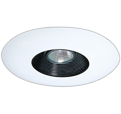 ELCO Lighting EL2533B 6" Adjustable Baffle Trim Black with White Ring