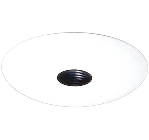 ELCO Lighting EL2579B 6" Baffle with Pinhole Trim Black with White Ring