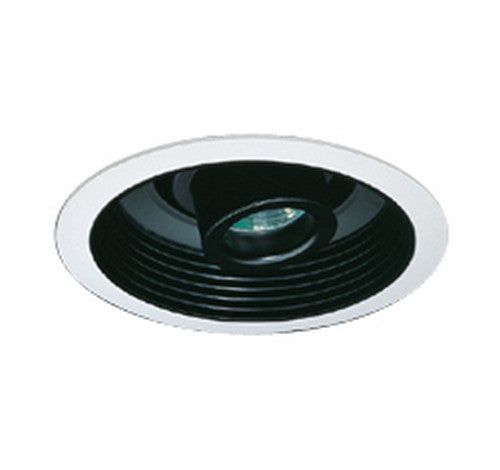 ELCO Lighting EL2588B 6" Adjustable Spot Trim Black with White Ring