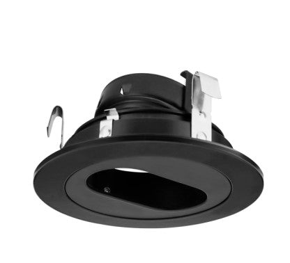 ELCO Lighting EL2620B 3 Inches Die-Cast Adjustable Slot Aperture Trim All Black Finish